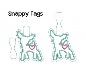 ITH - Anhänger Schlüsselanhänger Rehlein Appli